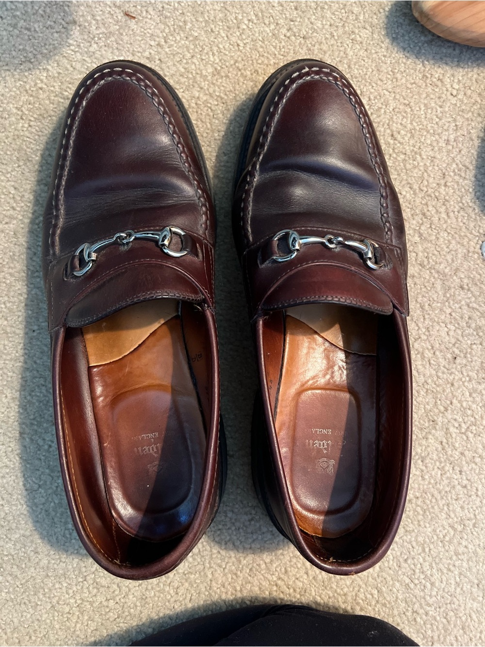 Alden Men's Leather Bit Loafers in Burgundy - Classic Dress Loafers